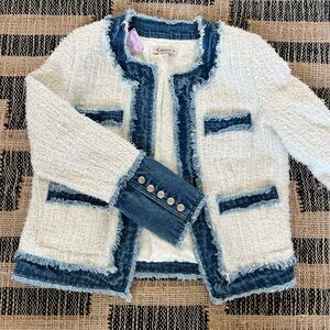 Nanette Lenore Denim & Tweed Jacket size M